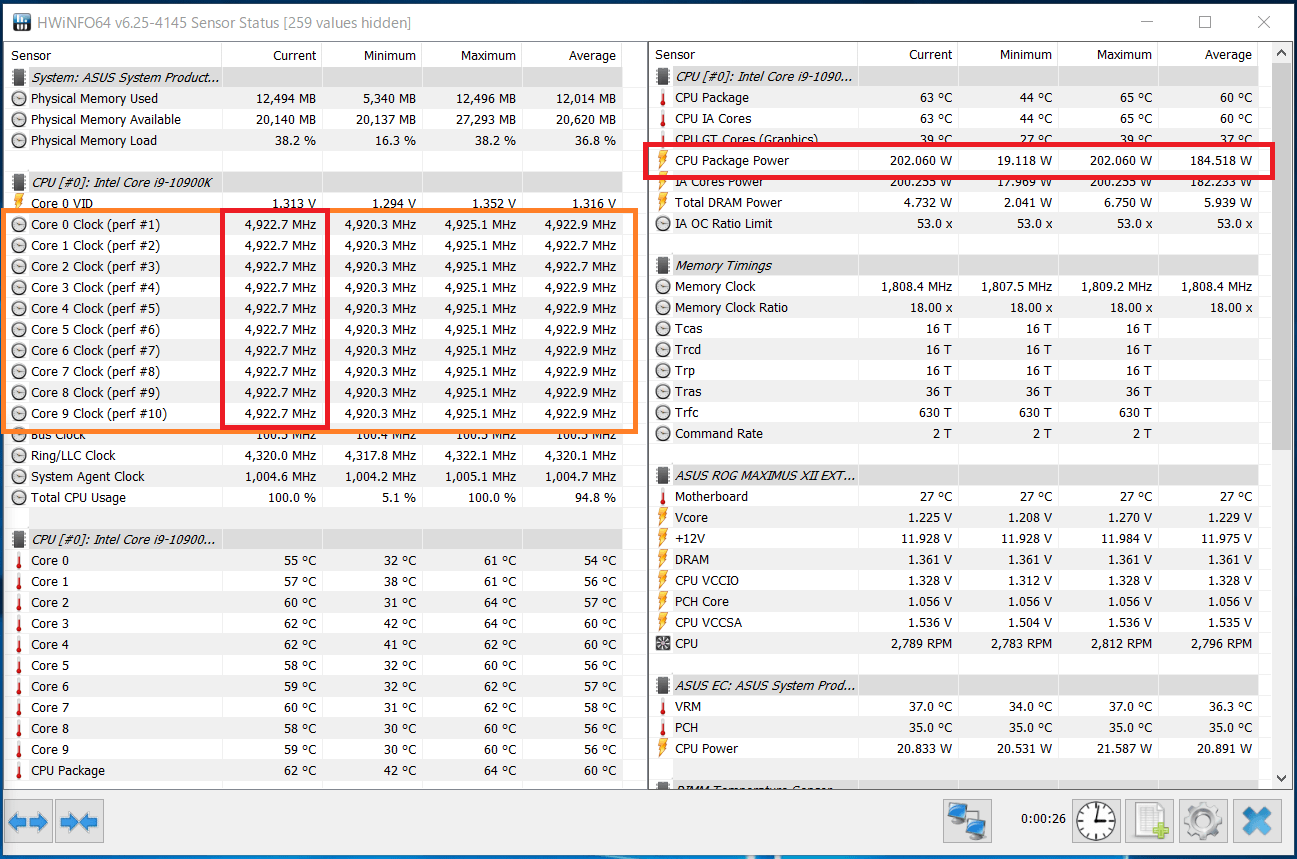 Intel Core i9 10900K_Boost-Clock_multi_PL2