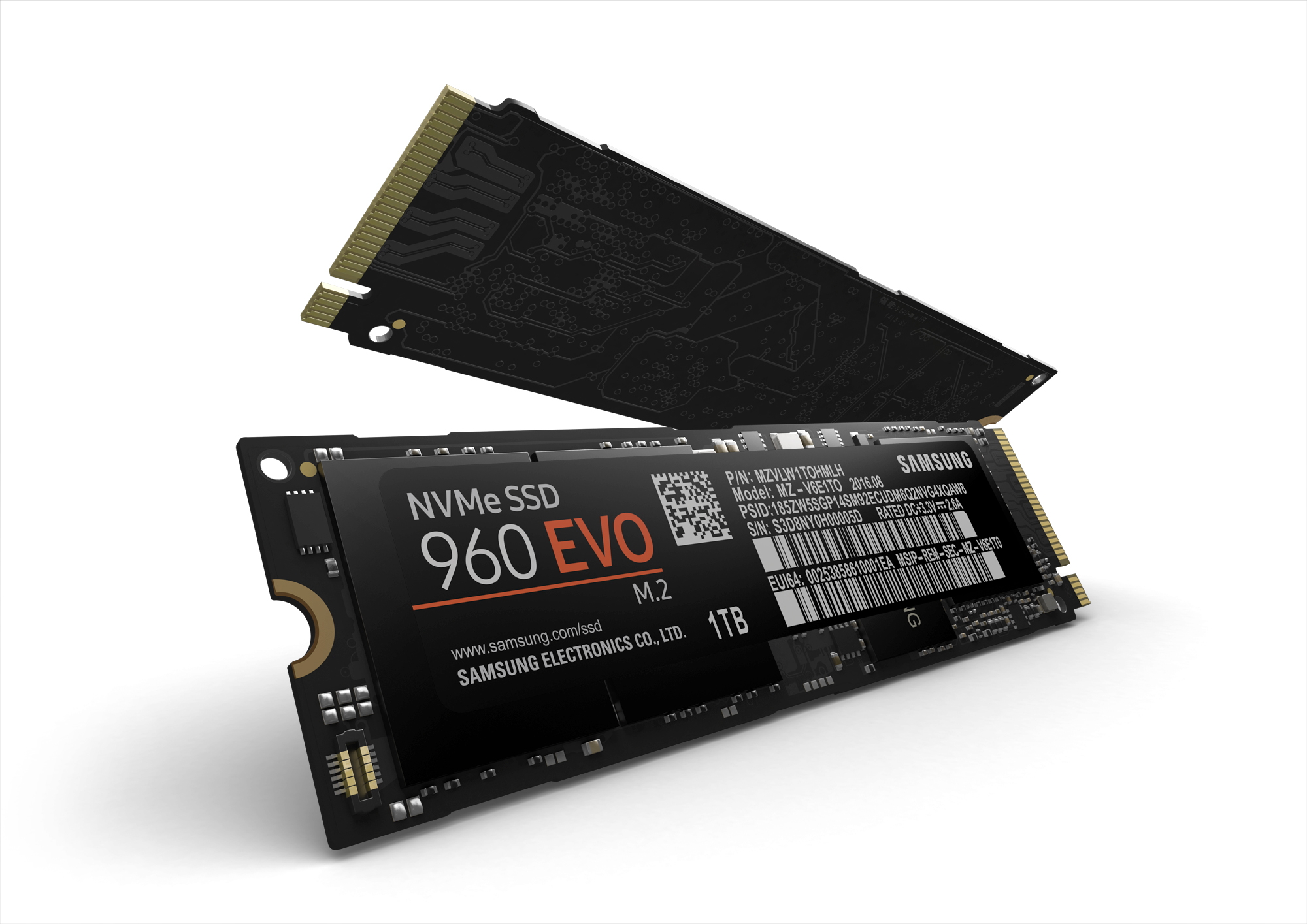 SamsungがM.2 SSD 950 PROの後継960 PROと廉価な960 EVOを発表。最大リード3.5GB/s、2TBの960 PRO と最大リード3.2GB/ｓ、1TBの960 EVO : 自作とゲームと趣味の日々