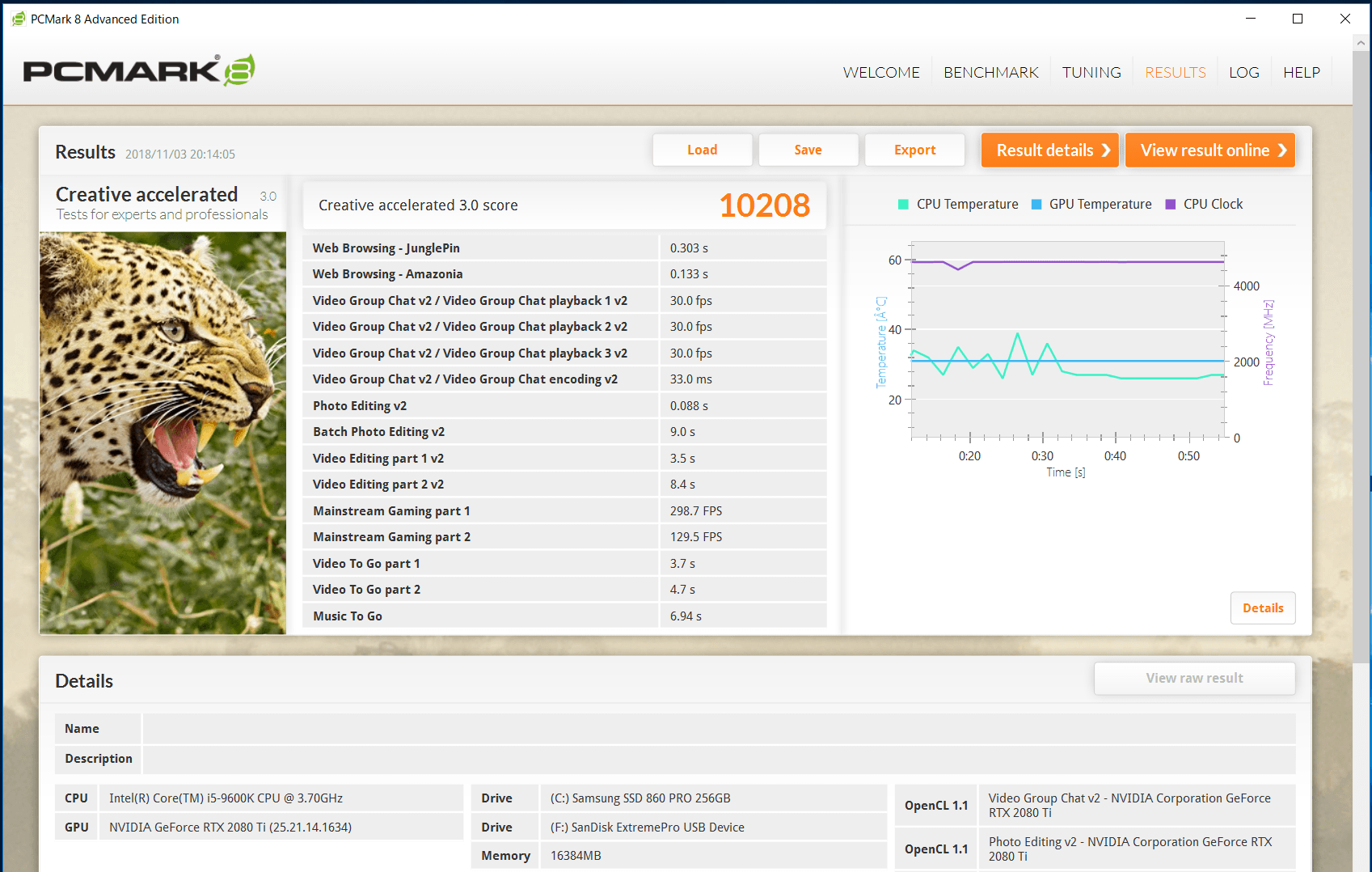 Core i5 9600K_PCMark8