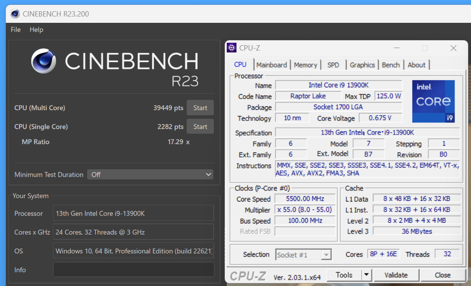 Intel Core i9 13900K_Cinebench R23_2
