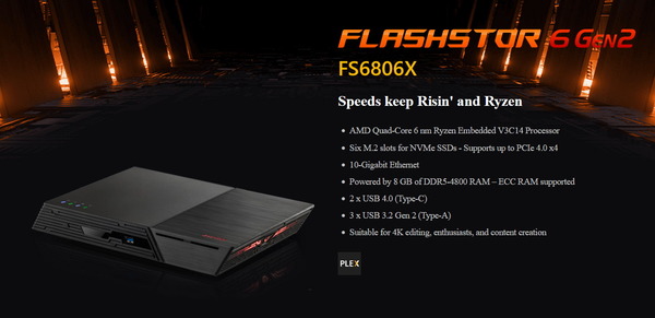 ASUSTOR FLASHSTOR 6 Gen2 (FS6806X)_top