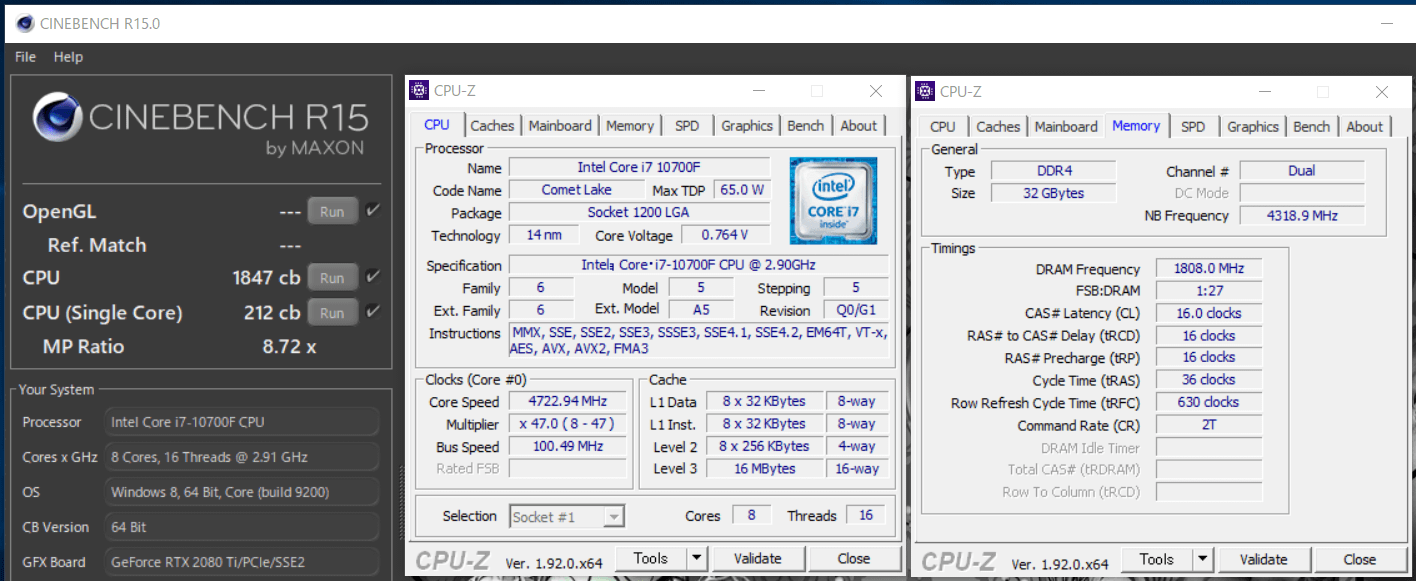 Intel Core i7 10700F_cinebench-R15