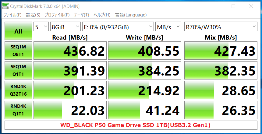 WD_BLACK P50 Game Drive SSD 1TB(USB3.2 Gen1)_CDM7
