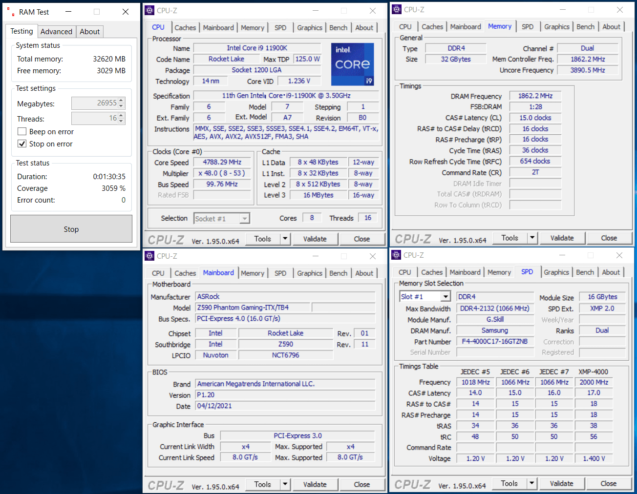 ASRock Z590 Phantom Gaming-ITXTB4_11900K_memtest_3733_c15_g1
