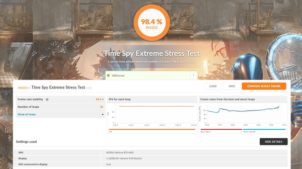 MSI GeForce RTX 4090 SUPRIM X 24G_Stress_TS