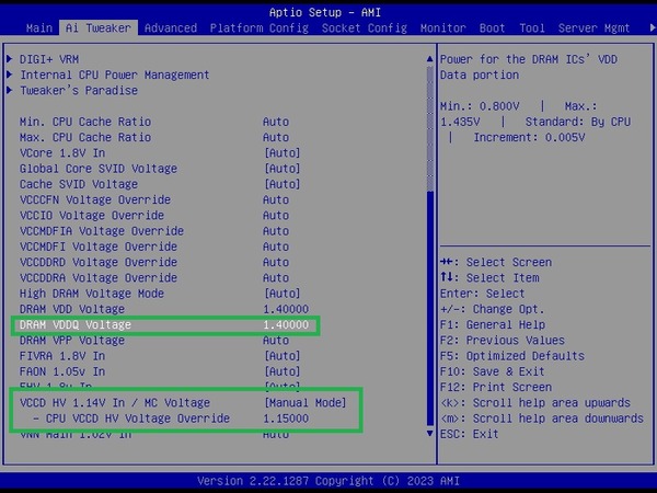 ASUS Pro WS W790E-SAGE SE_BIOS_OC_23