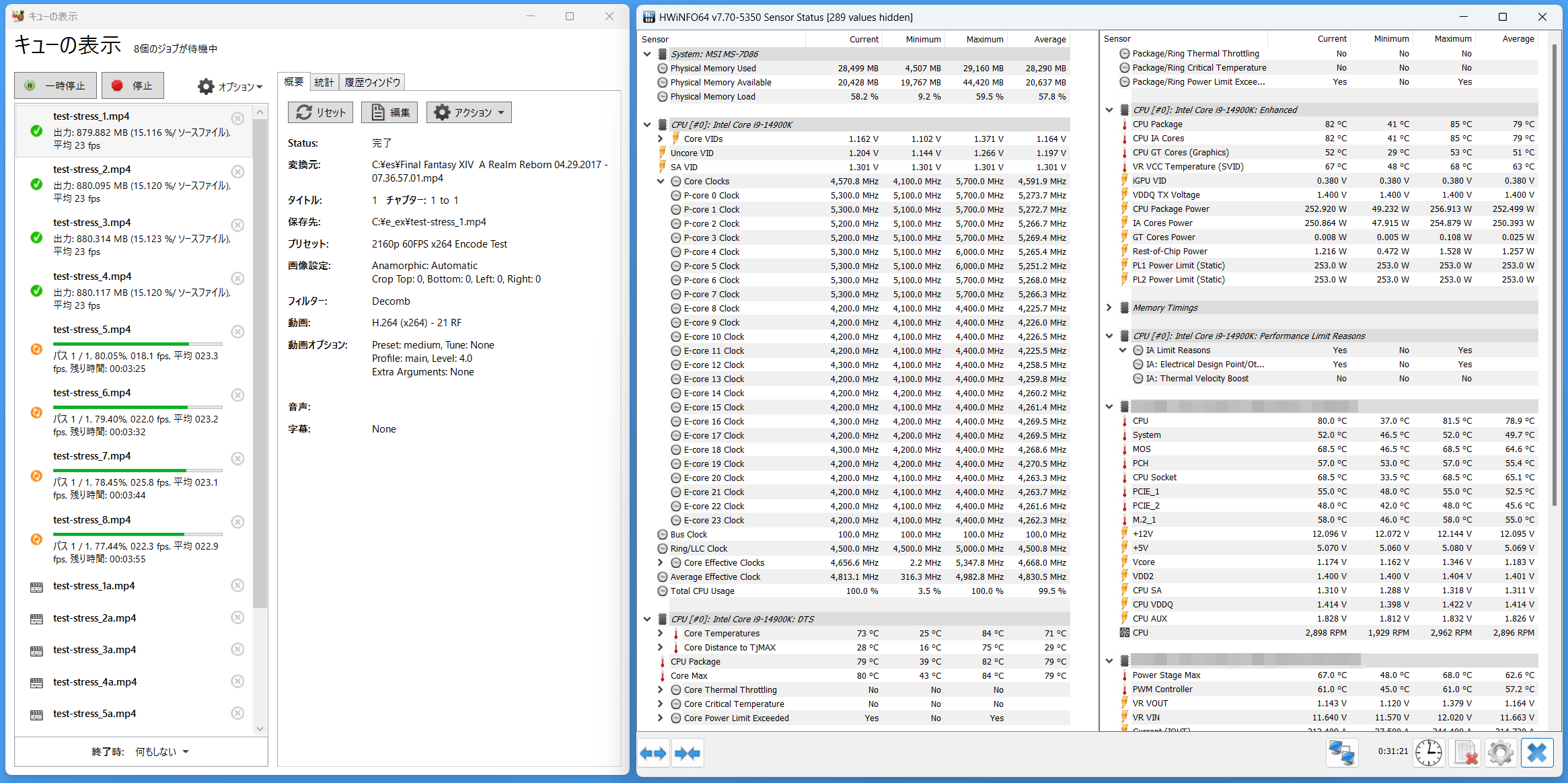 Intel Core i9 14900K_Stress