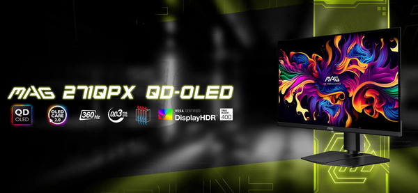 MSI MAG 271QPX QD-OLED」が発売。WQHD/360Hzの量子ドット有機EL MSI MAG 271QPX QD-OLED」が発売。WQHD/360Hzの量子ドット有機EL