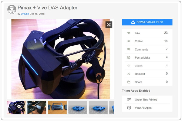 Pimax + Vive DAS Adapter