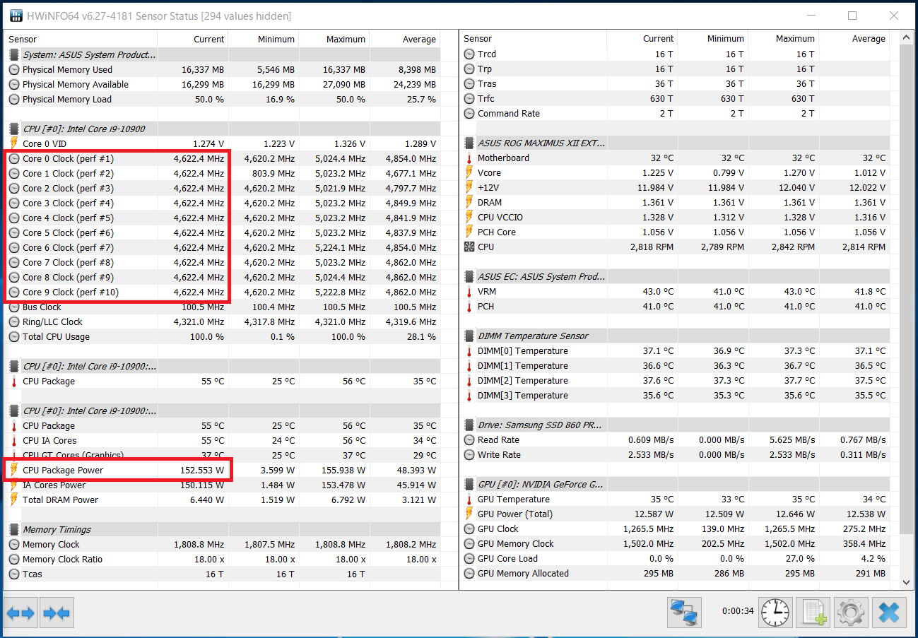 Intel Core i9 10900_Boost-Clock_multi_PL2