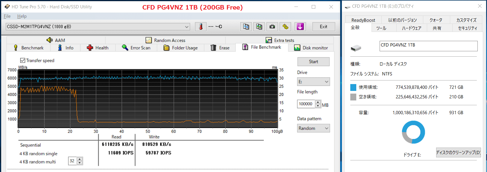 CFD PG4VNZ 1TB_SLC-Cache_200GB-Free