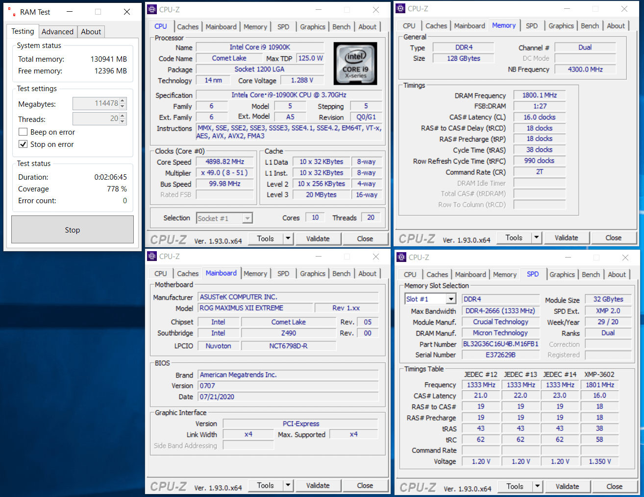 Crucial Ballistix BL2K32G36C16U4B_Z490_x4_ramtest.png