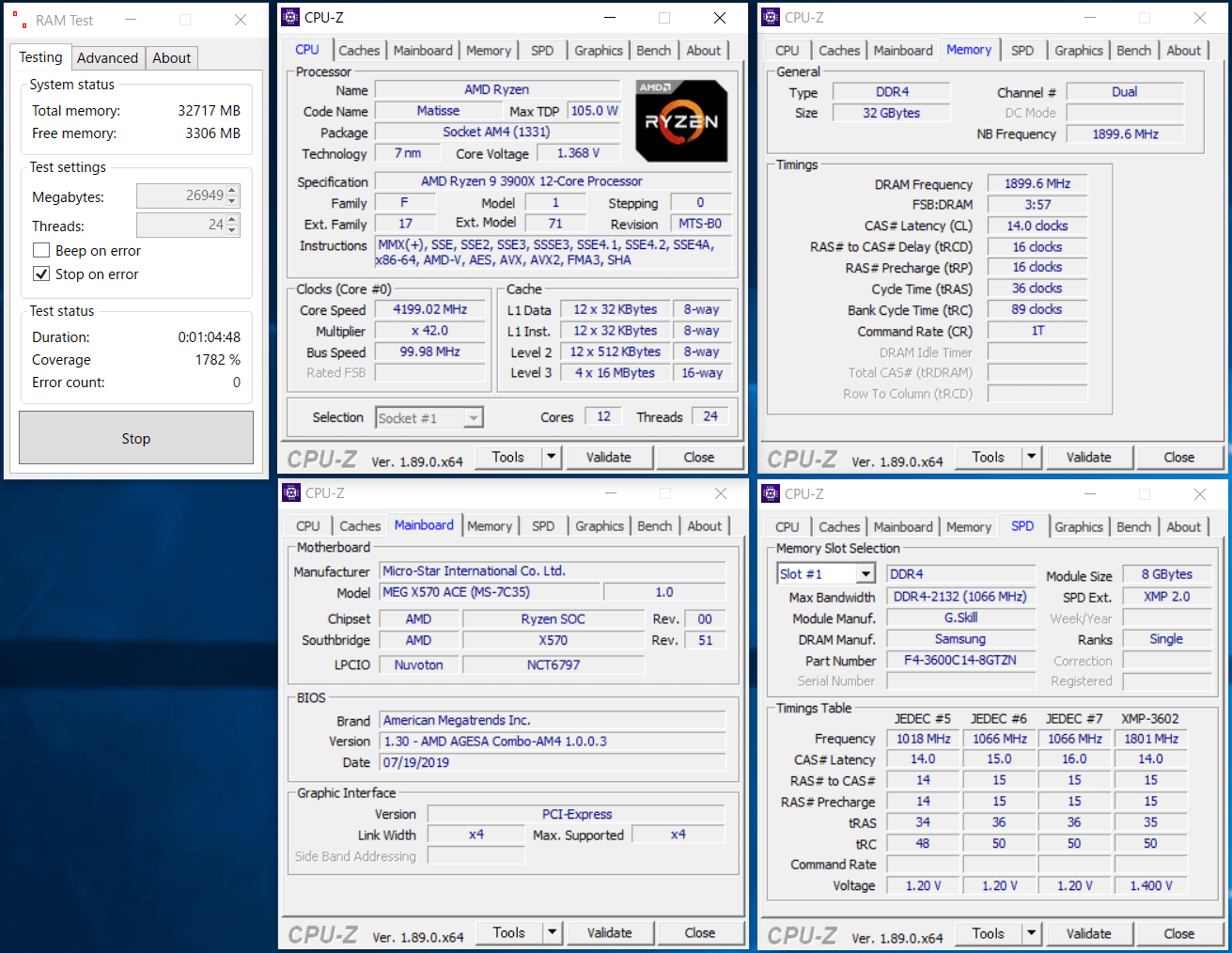 G.Skill Trident Z Neo F4-3600C14Q-32GTZN_3800MHz OC