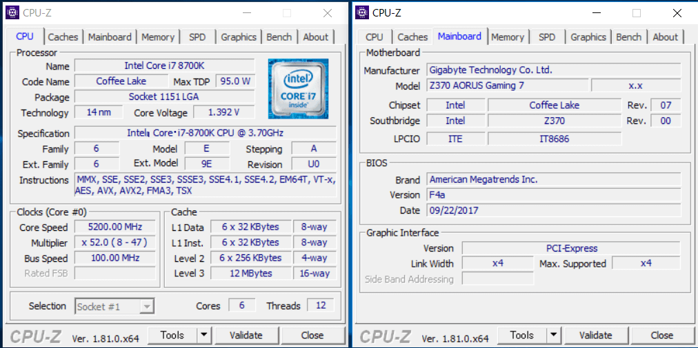 GIGABYTE Z370 AORUS Gaming 7_OC Test_1