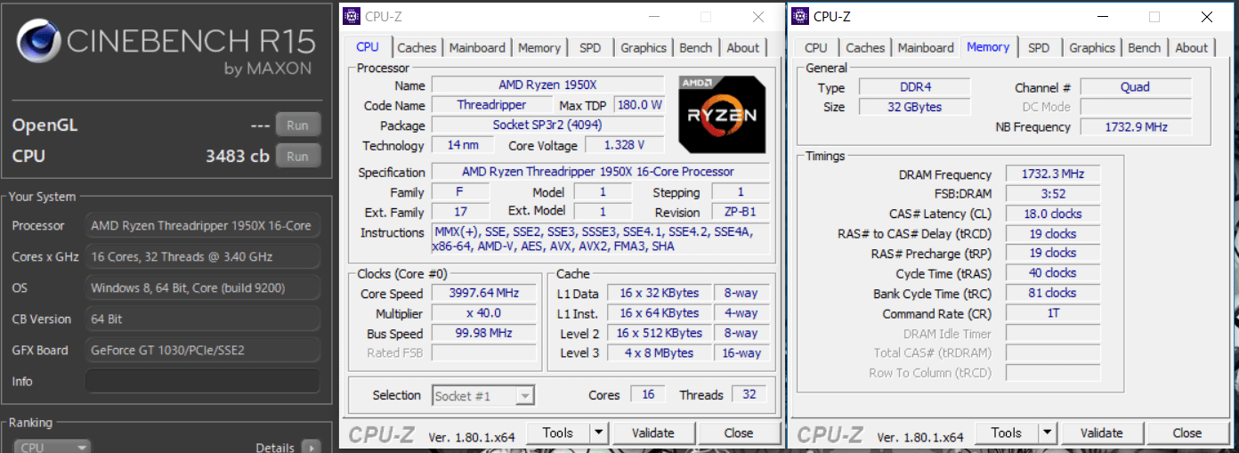 ASRock X399 Taichi_OC test_cine