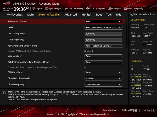 G.Skill Trident Z Neo F4-4000C17D-32GTZNB_Z490_BIOS