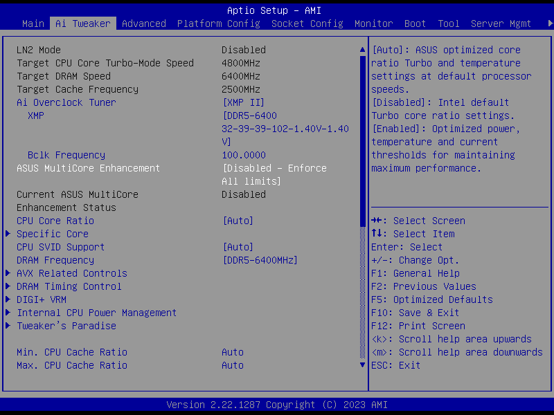 Intel Xeon w9-3495X_Default-Setting