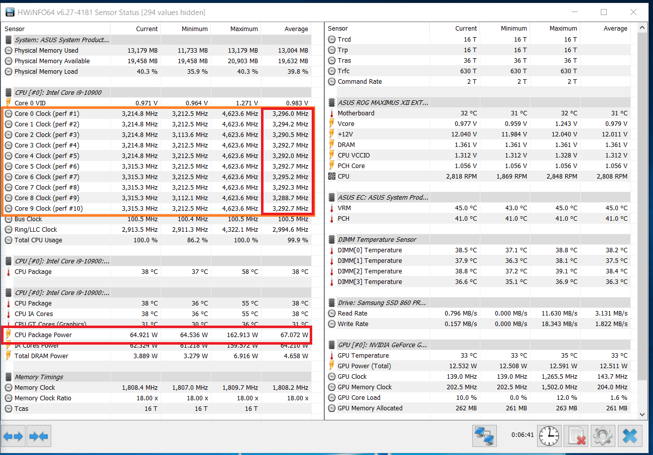Intel Core i9 10900_Boost-Clock_multi_PL1
