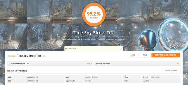 3DMark TimeSpy Stress Test
