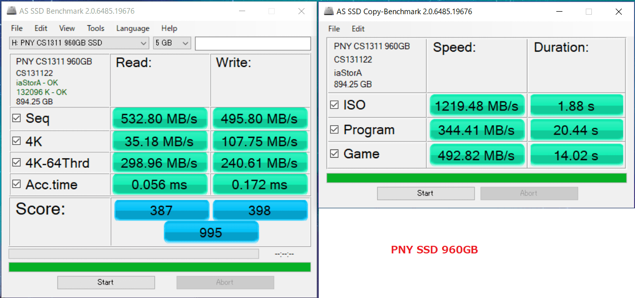 PNY SSD 960GB_AS