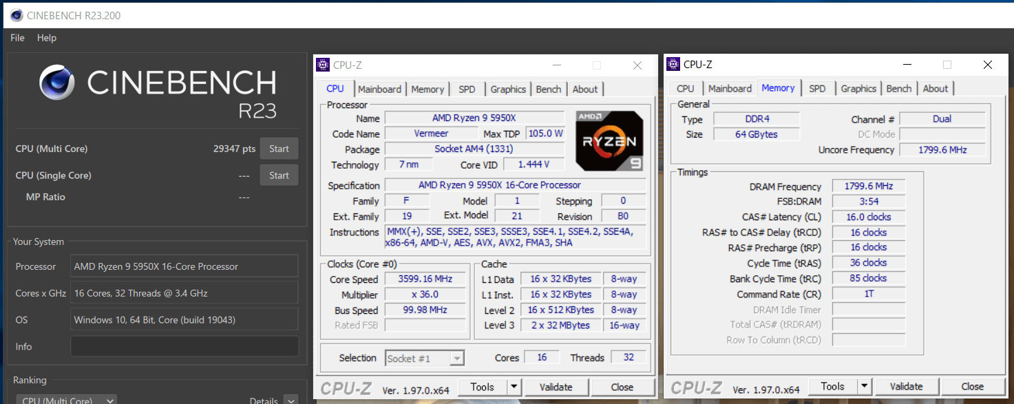 MSI MPG X570S CARBON MAX WIFI_5950X_OC_Cinebench R23