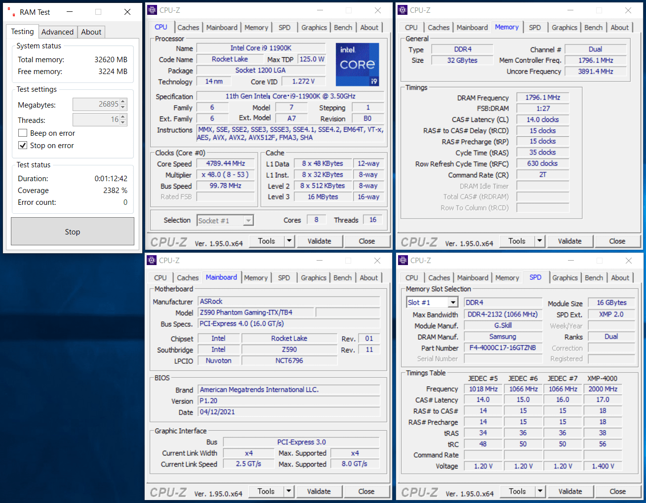 ASRock Z590 Phantom Gaming-ITXTB4_11900K_memtest_3600_c14_g1