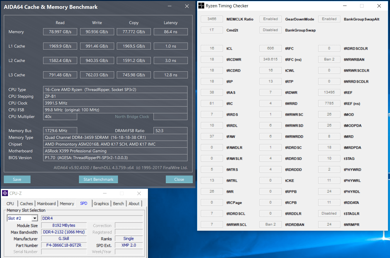 ASRock Fatal1ty X399 Professional Gaming_OC test_AIDA