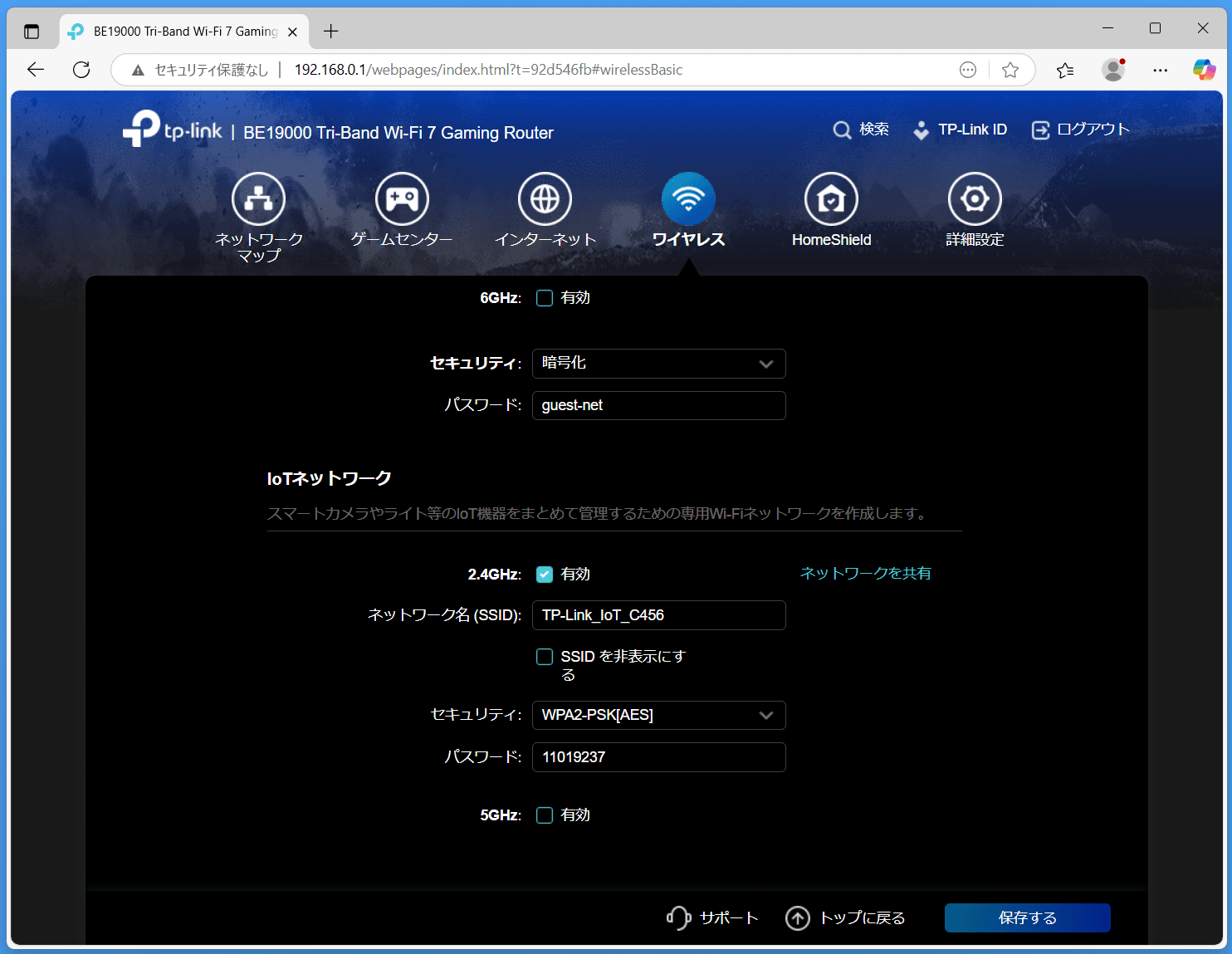 TP-Link Archer GE800_settings_6_wireless_6