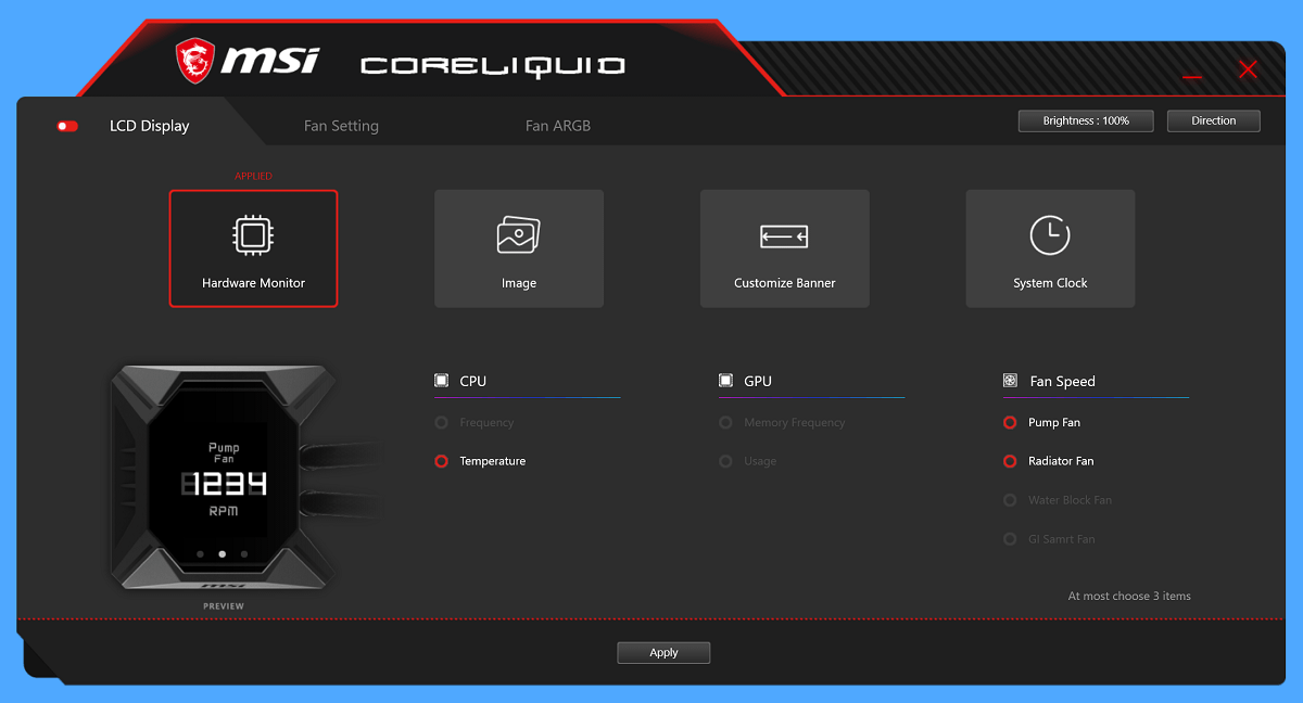 MSI CoreLiquid APP
