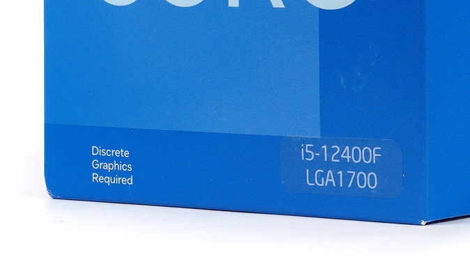 Intel Core i5-12400F, 6C/12T, 2.50-4.40GHz, boxed (BX8071512400F