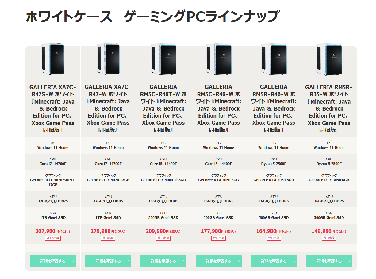 GALLERIA White_lineup (1)