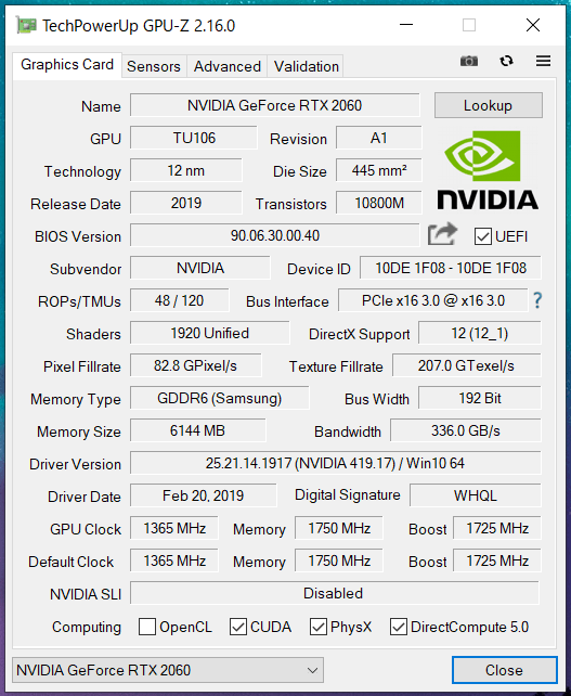 Palit GeForce RTX 2060 6GB StormX OC_GPU-Z (1)