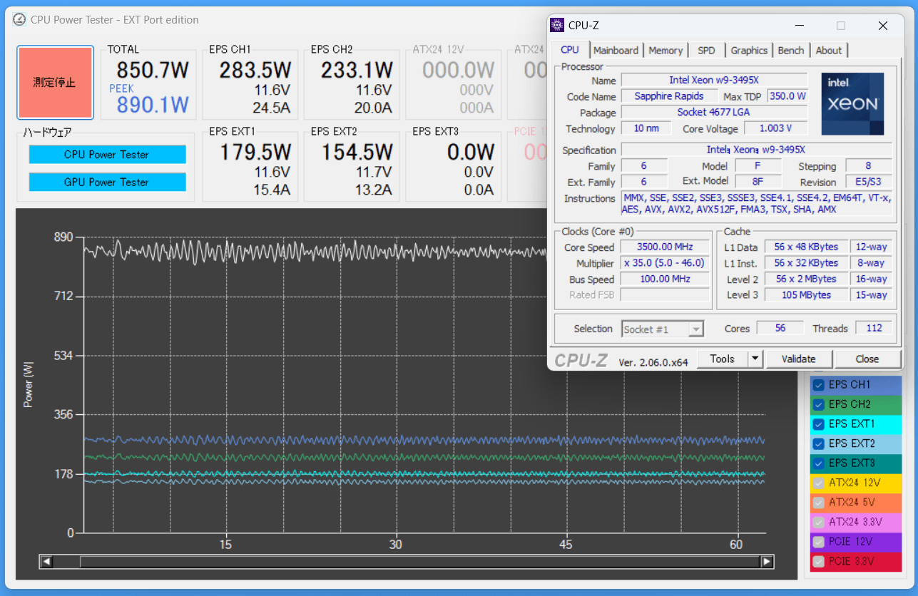 SilverStone XE360-4677_temp_3495X-OC-700W_power