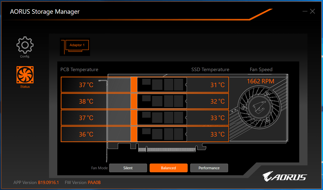 AORUS Strage Maneger