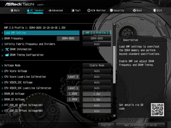 Crucial Ballistix BL2K32G36C16U4B_TRX40_BIOS