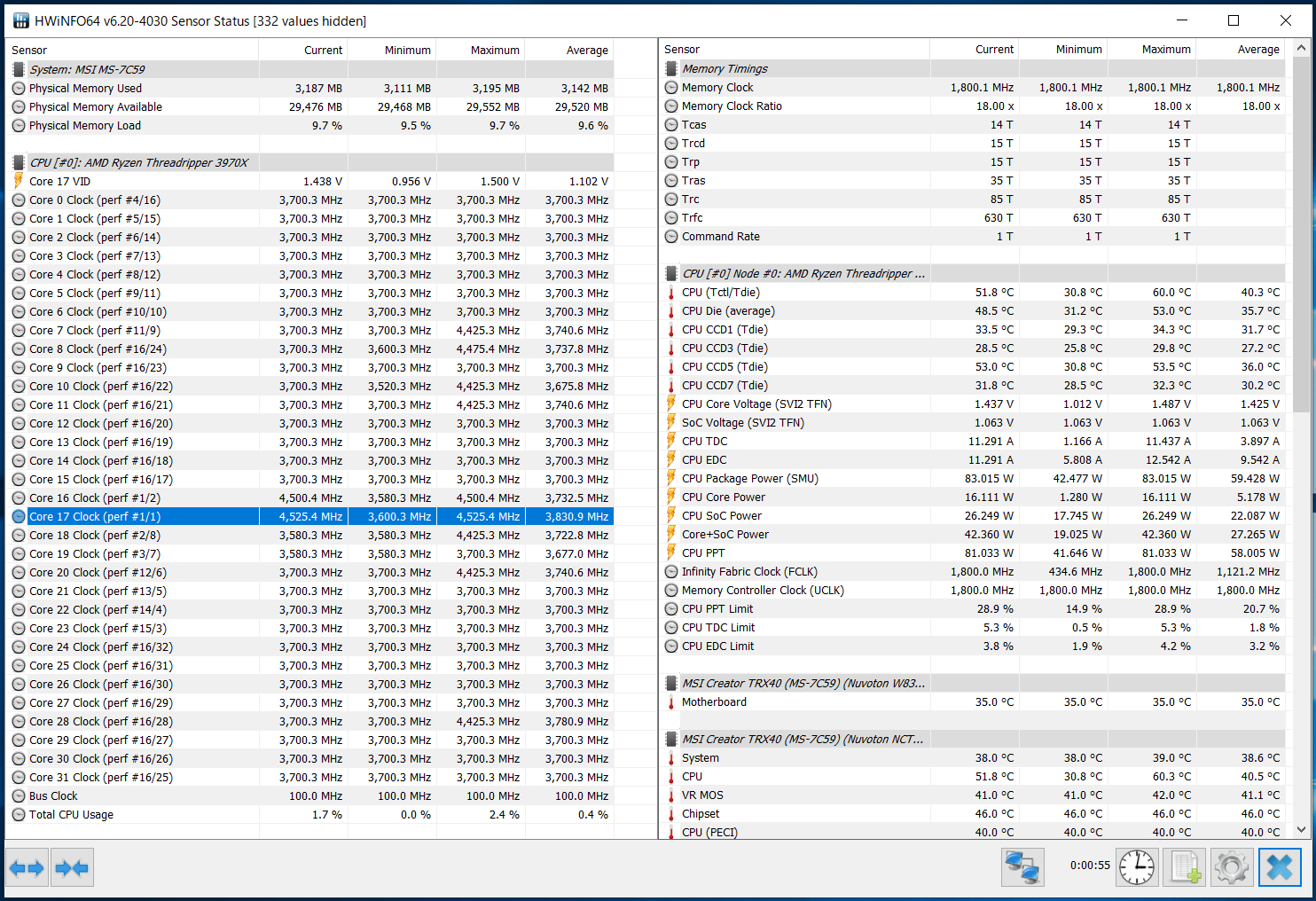 AMD Ryzen Threadripper 3970X_Core-Clock_Boost_Single