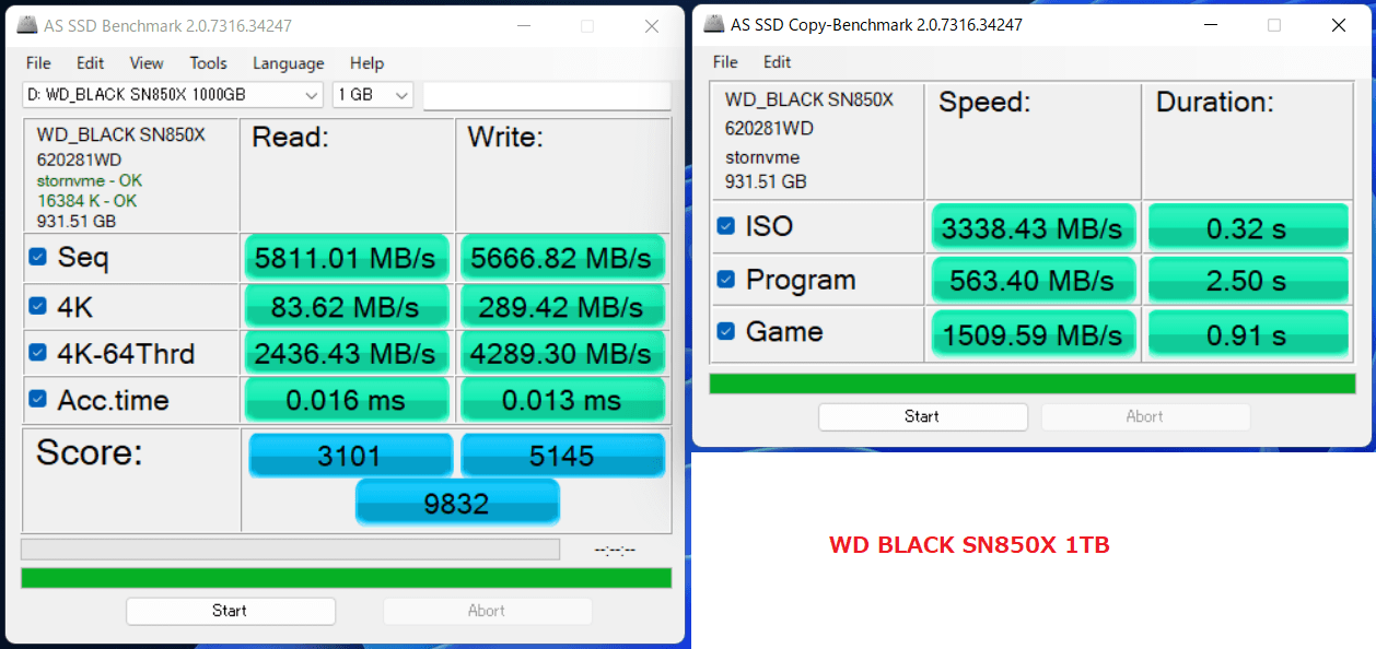 WD BLACK SN850X 1TB_AS