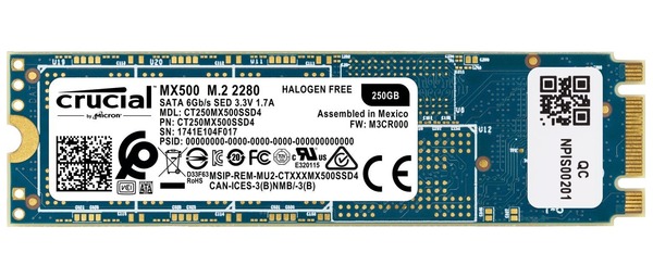 Crucial MX500 M.2 SSD 250GB