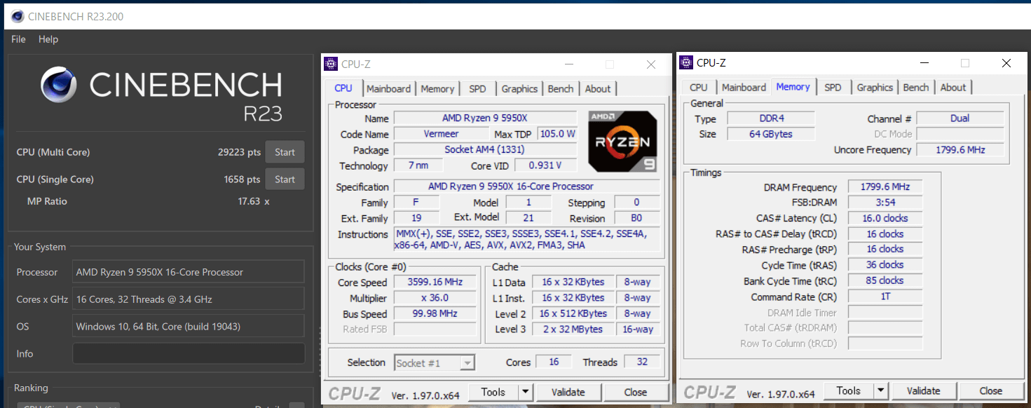 MSI MEG X570S ACE MAX_5950X_OC_Cinebench R23