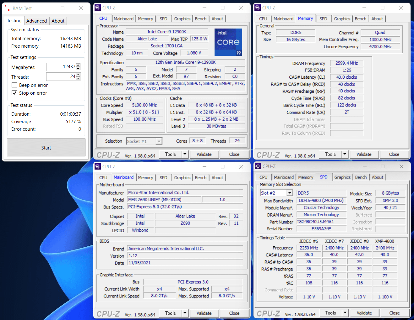 CT2K8G48C40U5_5200_C40_Ramtest