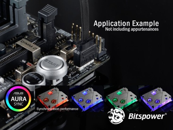 Bitspower MonoBlock ASX299R6E RGB-Nickel (3)