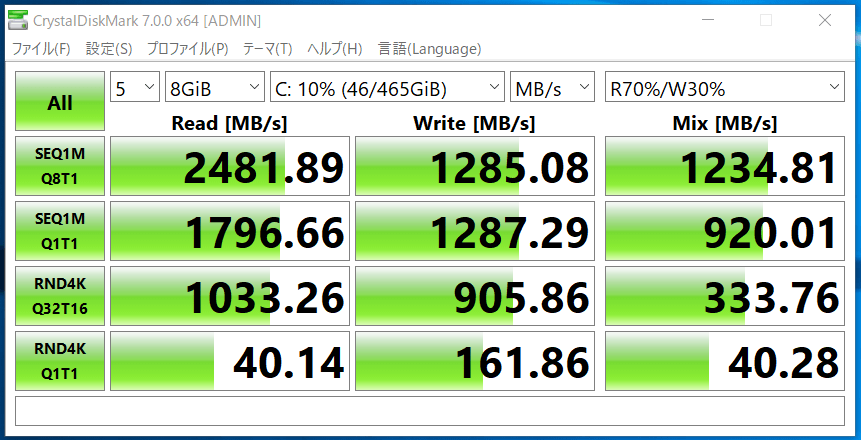 G-Gear mini GI7A-C201T_SSD_CDM7_WD Blue SN550 500GB