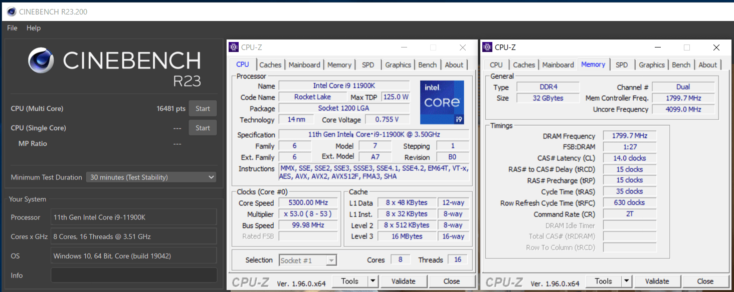 ASUS ROG MAXIMUS XIII APEX_OC-test_11900K_cinebenchR23