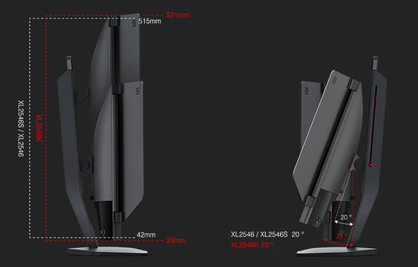 ZOWIE XL2546K_adjustment