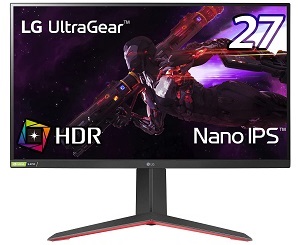 LG 27GP83B-B (27インチ/WQHD/IPS/G-Sync CP/165Hz)