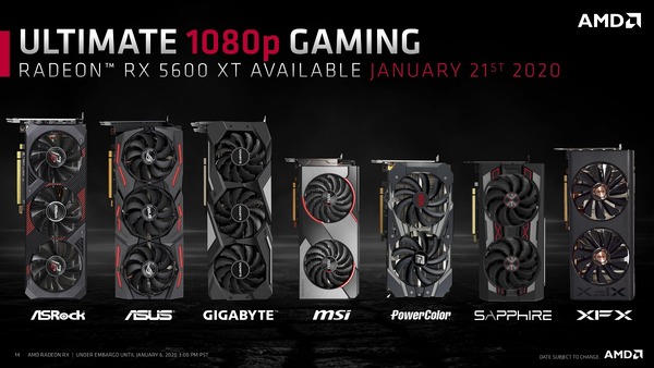 AMD Radeon RX 5600 XT_lineup