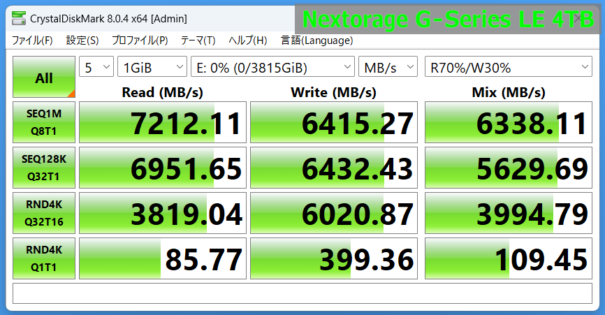 Nextorage G-Series LE 4TB_CDM8m_1GiB