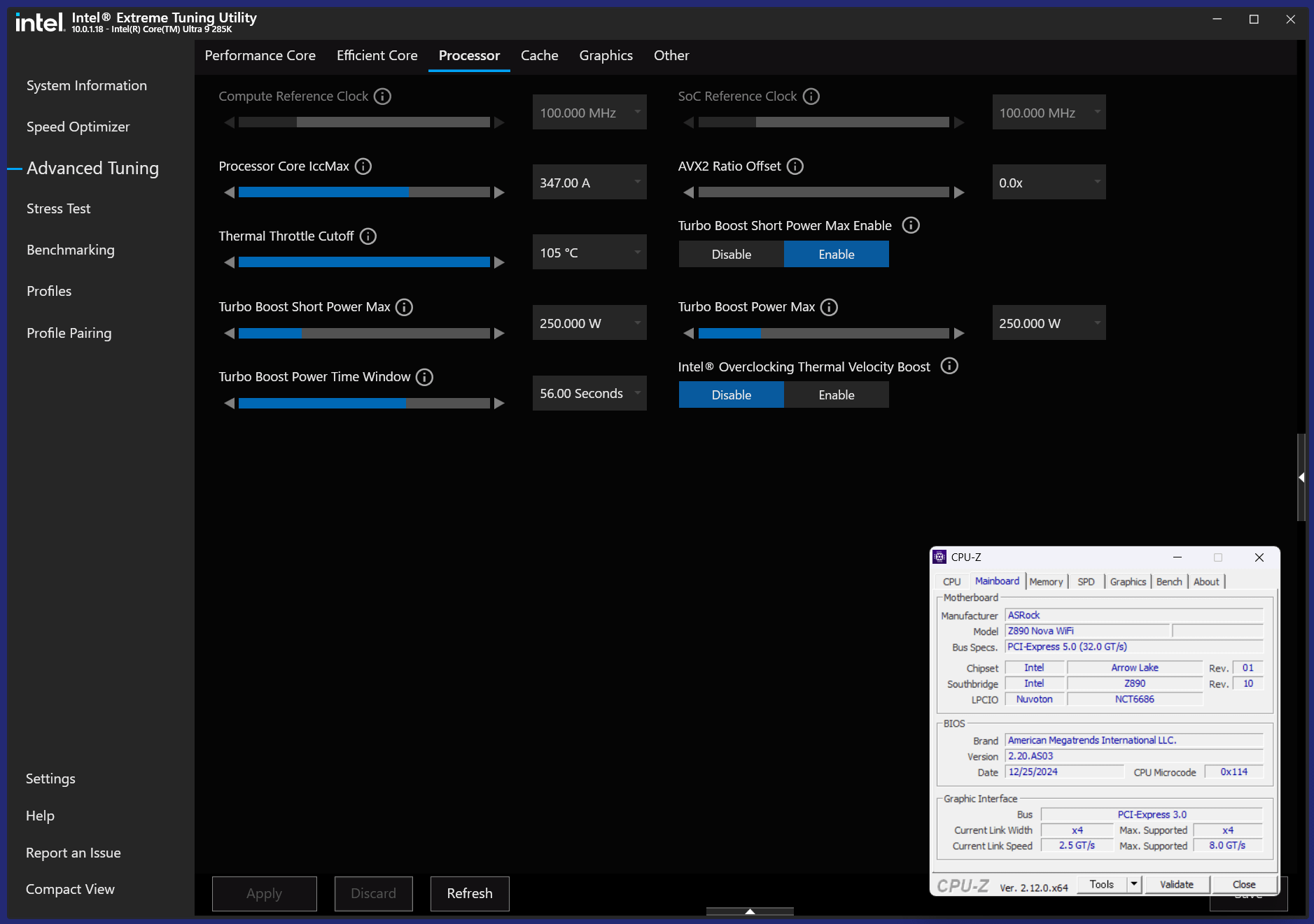 ASRock Z890 Nova WiFi_Test_285K_XTU (3)
