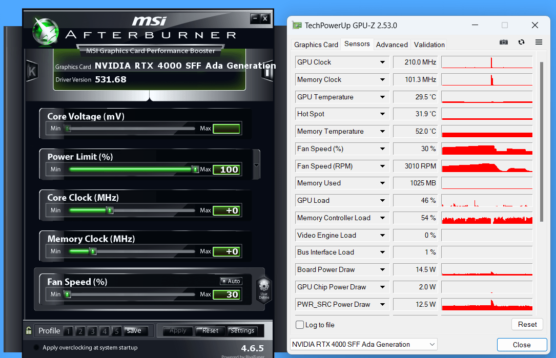 NVIDIA RTX 4000 SFF Ada_Fan-Speed_minimum