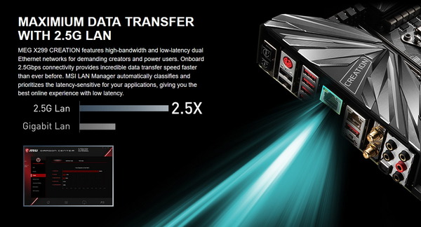 MSI MEG X299 CREATION_2.5Gb LAN